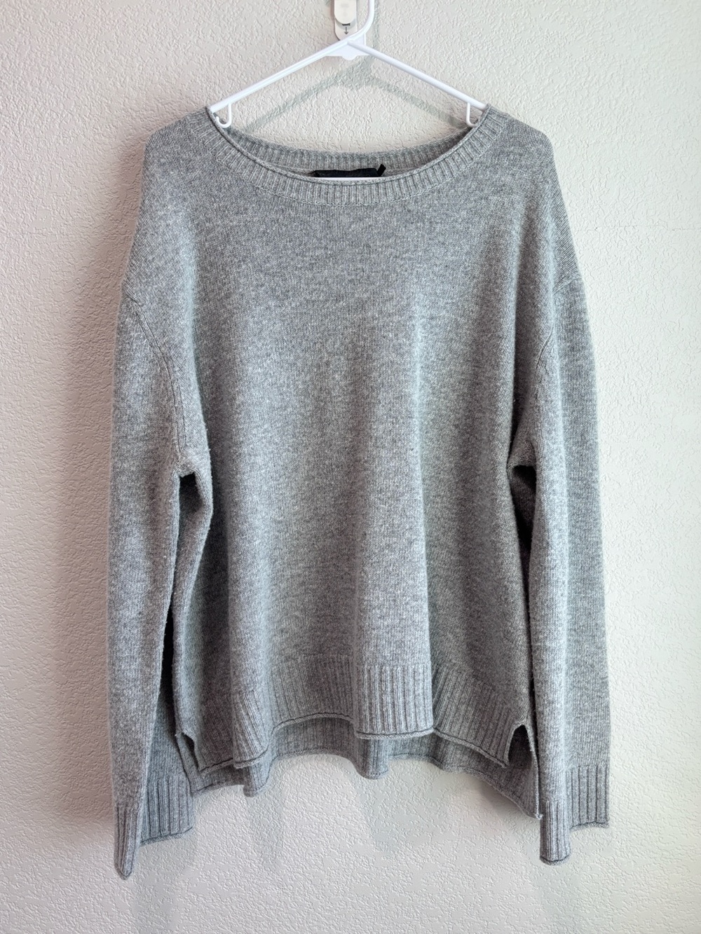 Jenni Kayne Everyday Knit Sweater Relaxed-fit Crewneck Gray Women’s Size XXL
